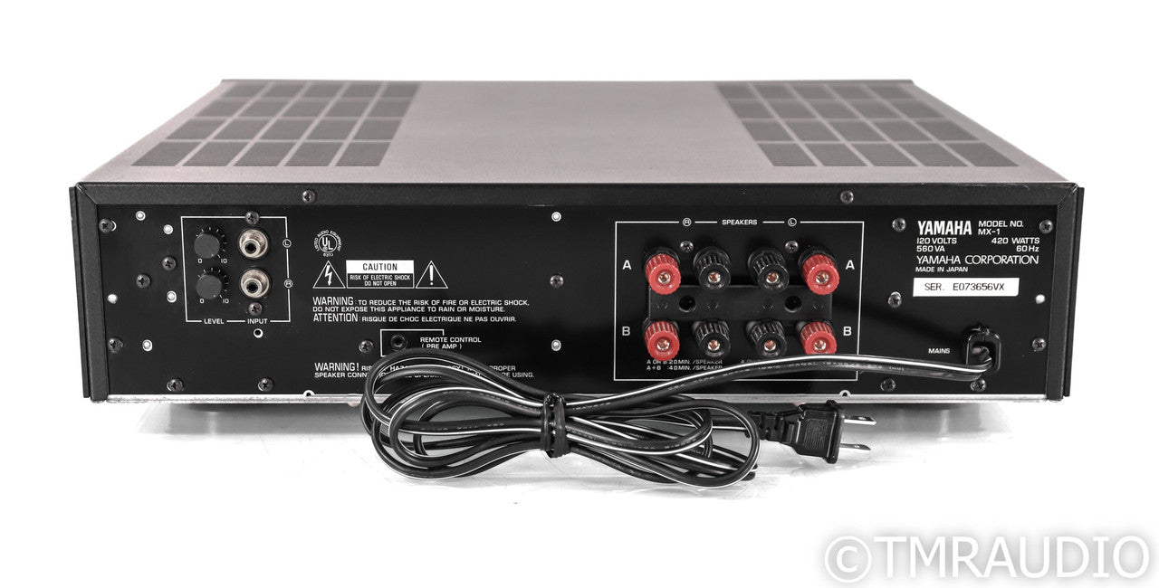 Yamaha MX-1 Stereo Power Amplifier; MX1; Black — The Music Room