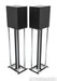 B&W CM5 S2 Bookshelf Speakers; Gloss Black Pair w/ Custom Design Stands
