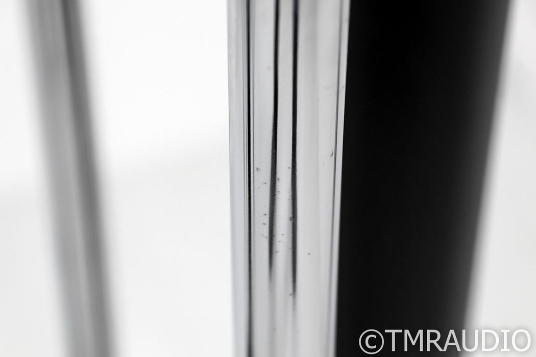 B&W CM5 S2 Bookshelf Speakers; Gloss Black Pair w/ Custom Design Stands