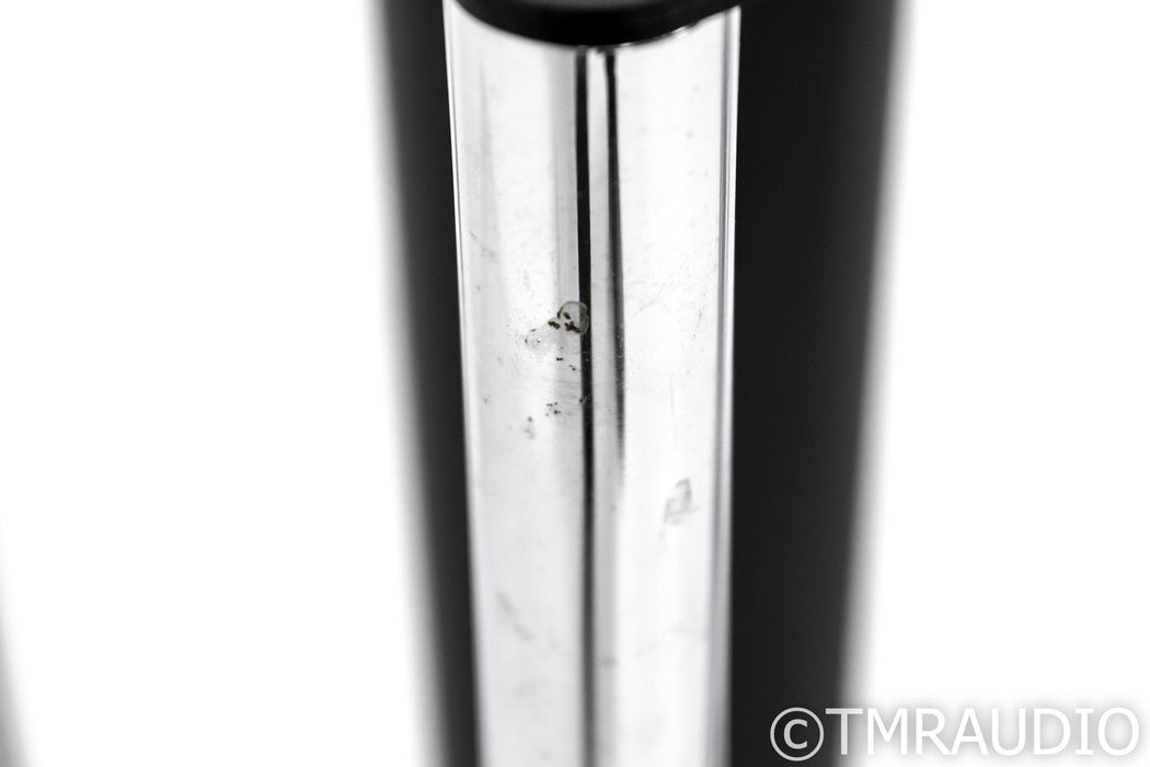B&W CM5 S2 Bookshelf Speakers; Gloss Black Pair w/ Custom Design Stands