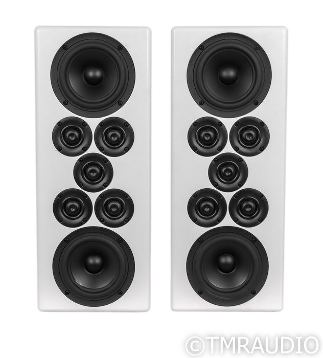 Tekton Dynamite Bookshelf Speakers; White Pair; Upgrade Package