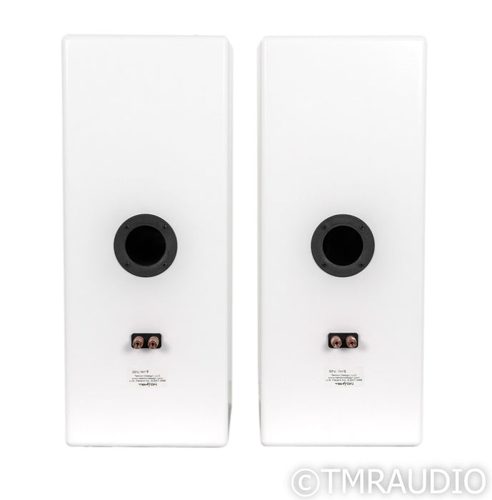 Tekton Dynamite Bookshelf Speakers; White Pair; Upgrade Package