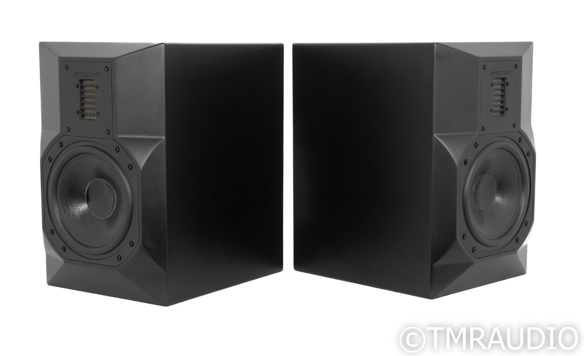 Emotiva Stealth 8 Powered Bookshelf Speakers; Black Pair