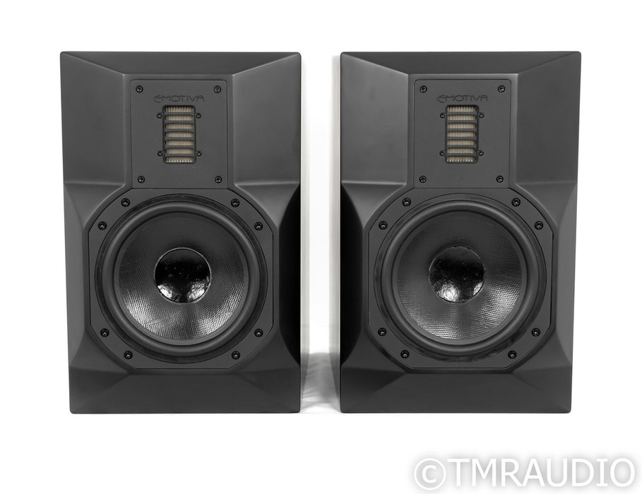 Emotiva Stealth 8 Powered Bookshelf Speakers; Black Pair