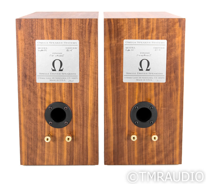 Omega Super 3i Bookshelf Speaker; Fig-Walnut Pair