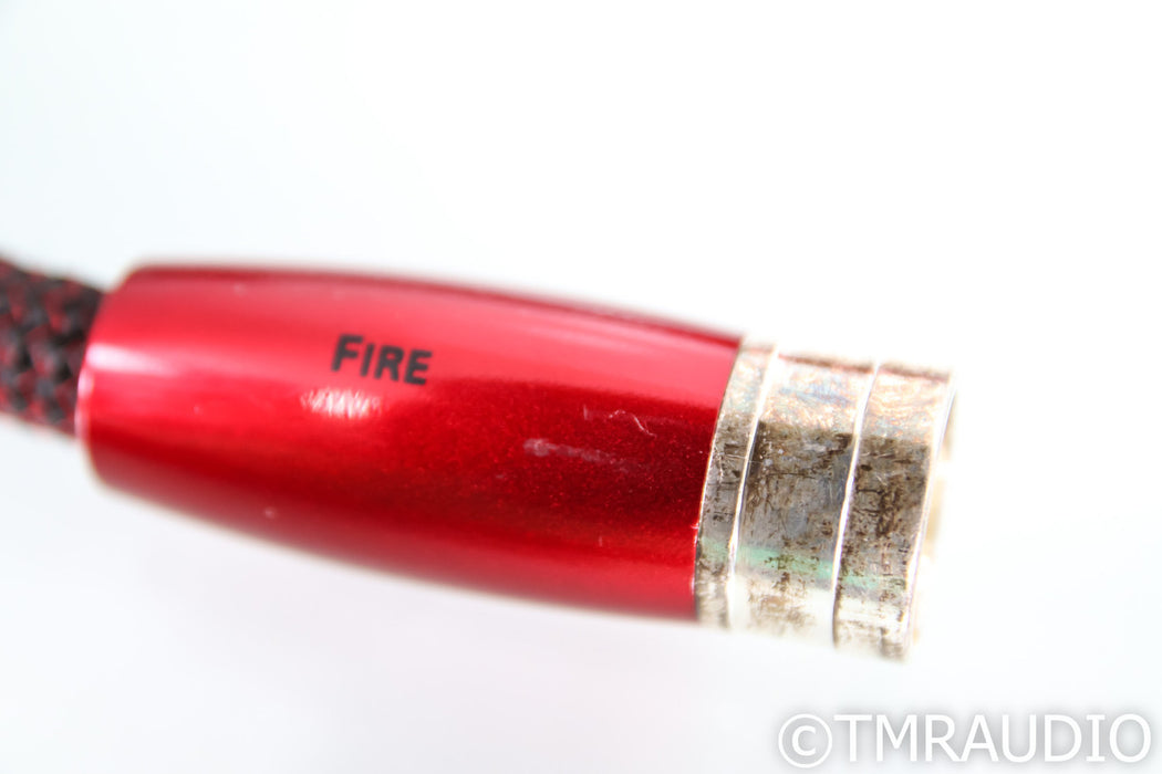 AudioQuest Fire XLR Cables; 1m Pair Balanced Interconnects; 72v DBS