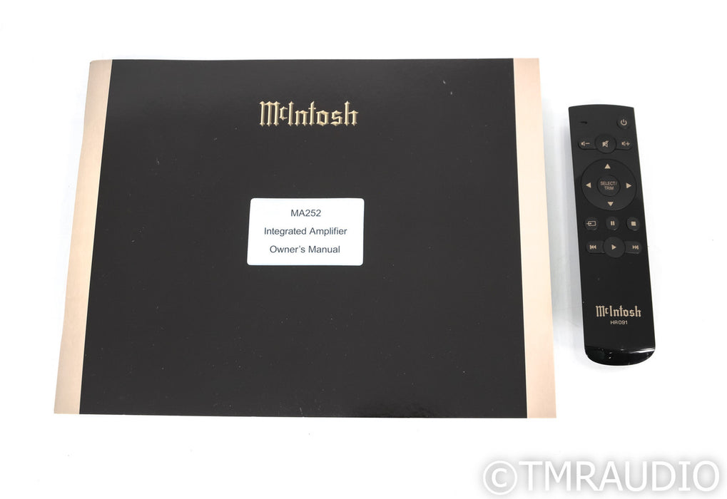 McIntosh MA252 Stereo Tube Hybrid Integrated Amplifier; MA-252; MM Phono