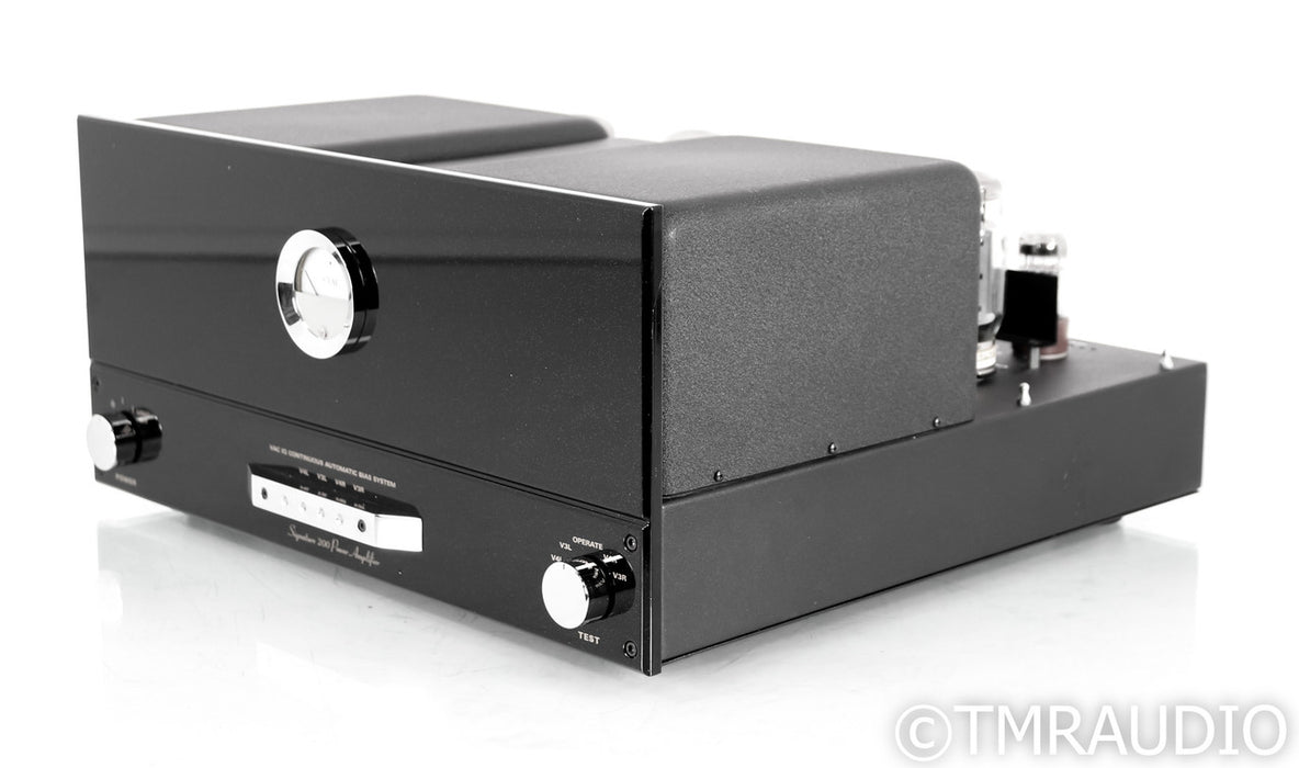 VAC Signature 200 iQ Stereo Tube Power Amplifier; 200iQ; Black