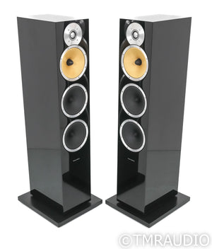 B&W CM9 Floorstanding Speakers; Black Gloss Pair w/ Stands