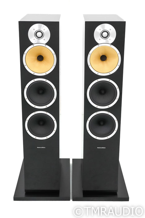 B&W CM9 Floorstanding Speakers; Black Gloss Pair w/ Stands