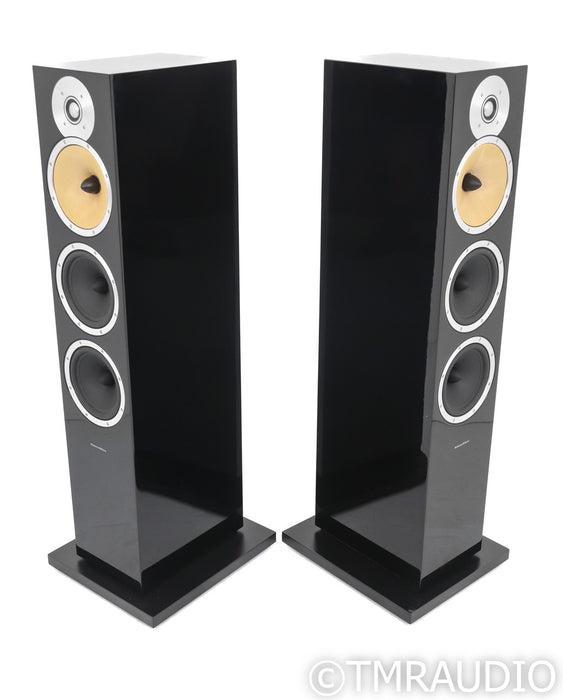 B&W CM9 Floorstanding Speakers; Black Gloss Pair w/ Stands