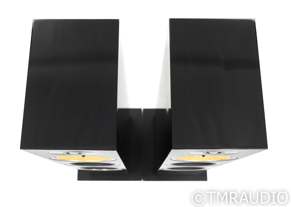 B&W CM9 Floorstanding Speakers; Black Gloss Pair w/ Stands
