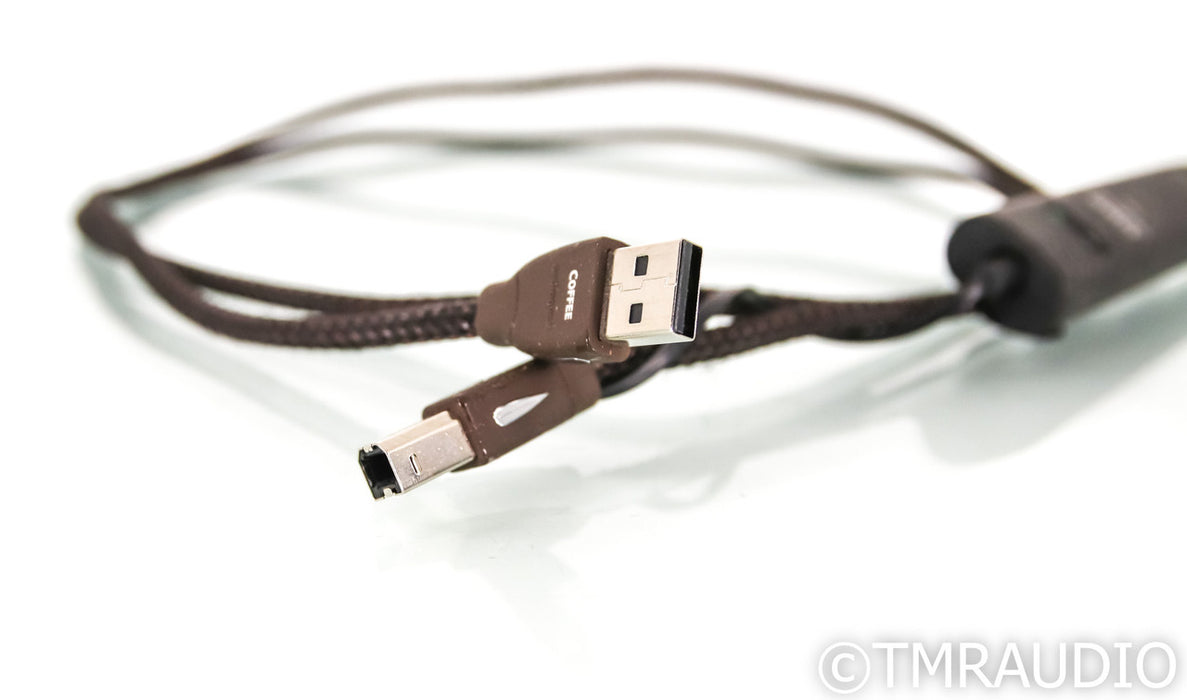 AudioQuest Coffee USB 2.0 Cable; 1.5m Digital Interconnect; 72v DBS