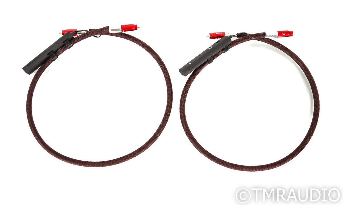 AudioQuest Fire RCA Cables; 1m Pair Interconnects; 72v DBS