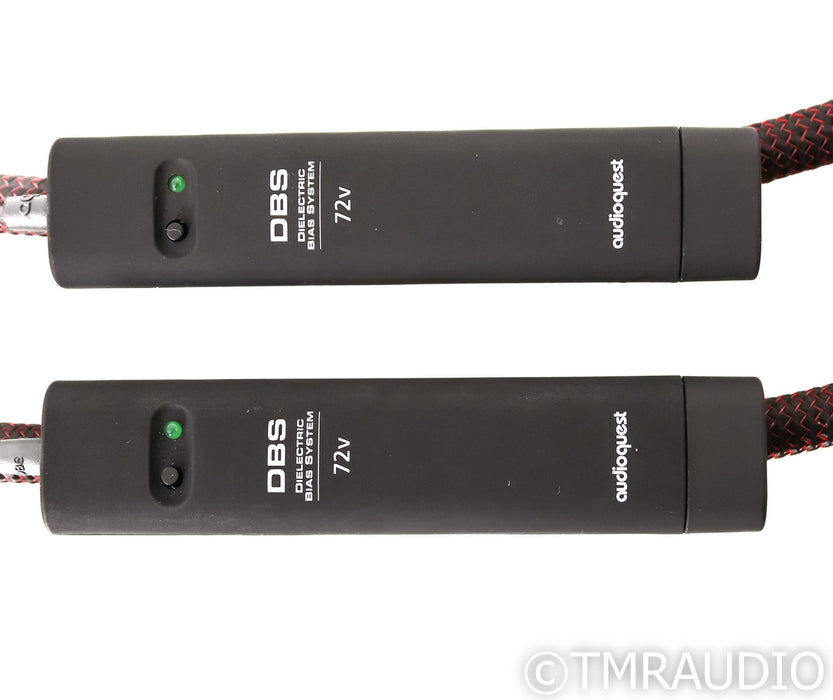 AudioQuest Fire RCA Cables; 1m Pair Interconnects; 72v DBS