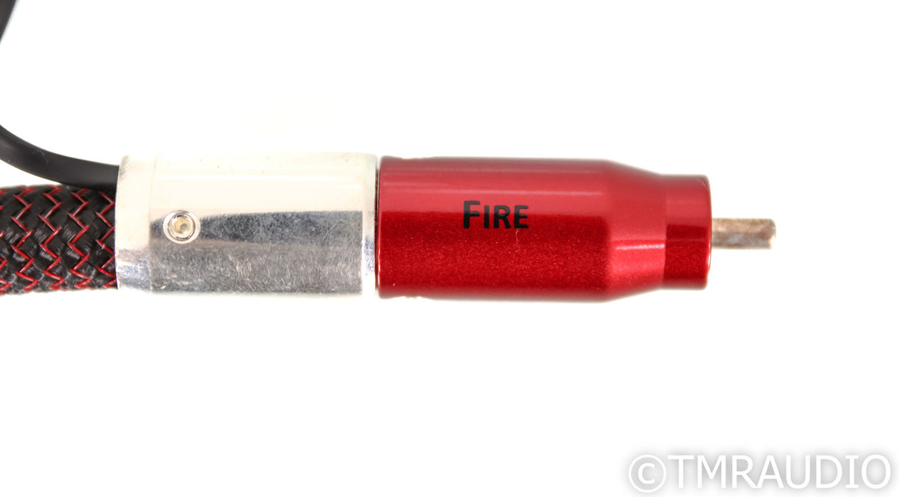AudioQuest Fire RCA Cables; 1m Pair Interconnects; 72v DBS