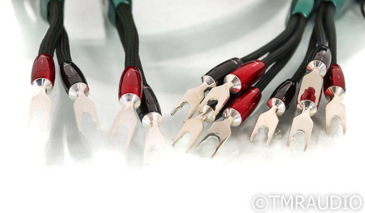 AudioQuest Aspen Bi-Wire Speaker Cables; 8ft Pair; 72v DBS