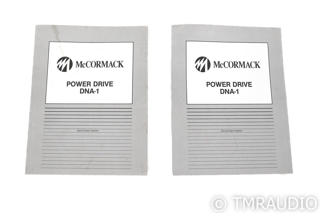 McCormack DNA-1 Deluxe Mono Power Amplifier; Pair Monoblock