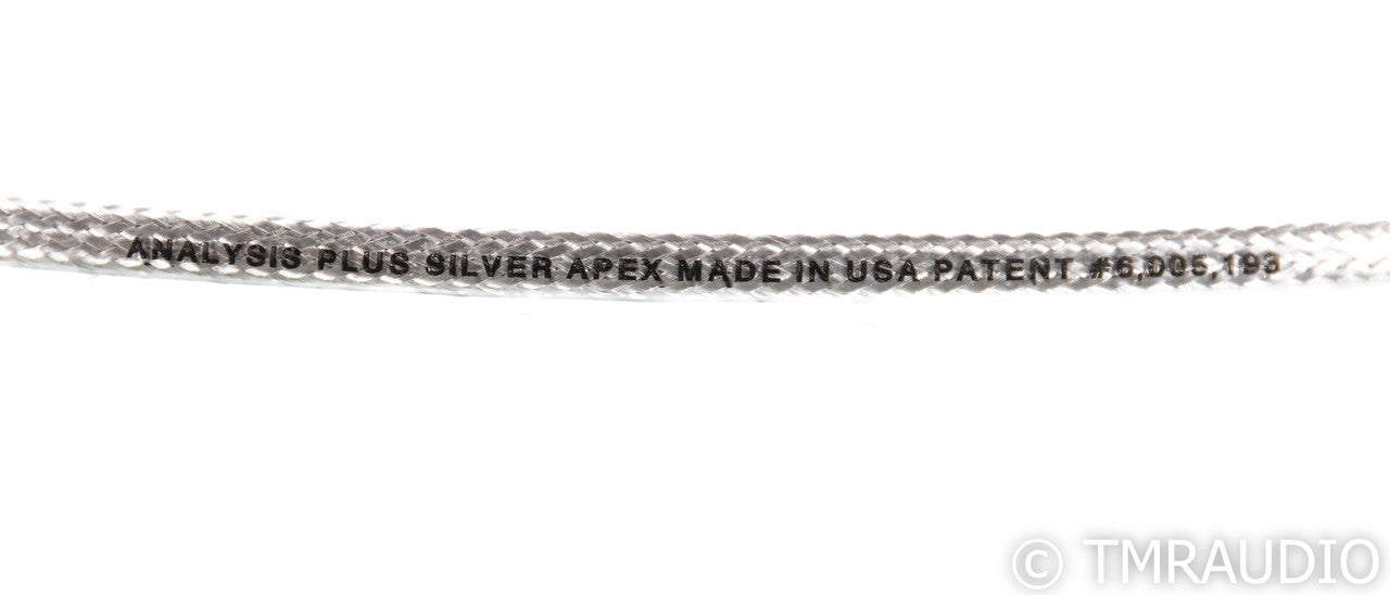 Analysis Plus Silver Apex RCA Cables; 1m Pair Interconnects