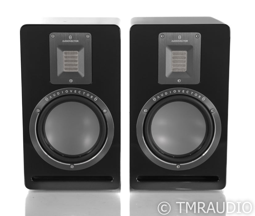 AudioVector QR-1 Bookshelf Speakers; QR1; Black Piano