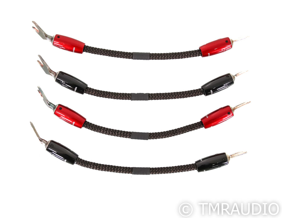 AudioQuest Saturn BiWire Jumper Cables; Silver (Set of Four)