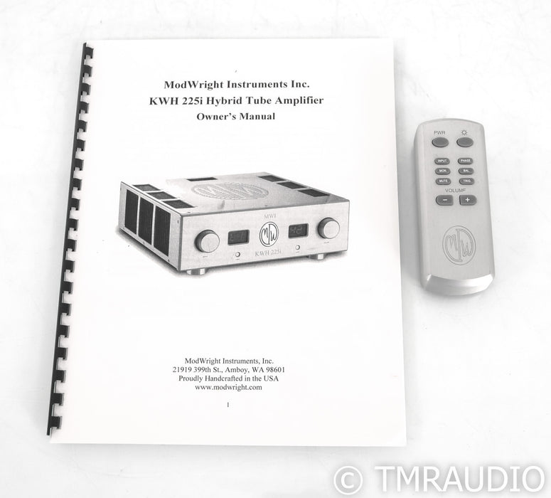 ModWright KWH 225i Stereo Tube Hybrid Integrated Amplifier; Silver