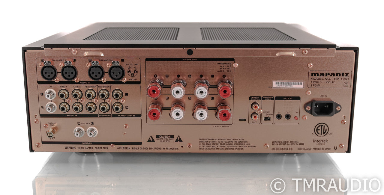 Marantz PM-10S1 Stereo Integrated Amplifier; Black; MM Phono