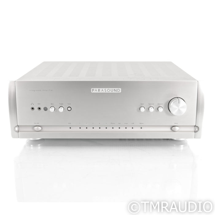 Parasound Halo Stereo Integrated Amplifier; Silver; MM Phono; DAC