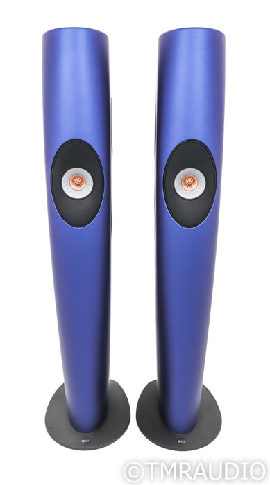 KEF Blade Two Meta Floorstanding Speakers; Frosted Blue Pair
