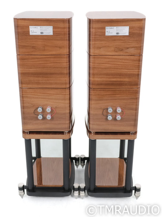 Wharfedale Elysian 2 Bookshelf Speakers; w/ Elysian Stands; Walnut Pair