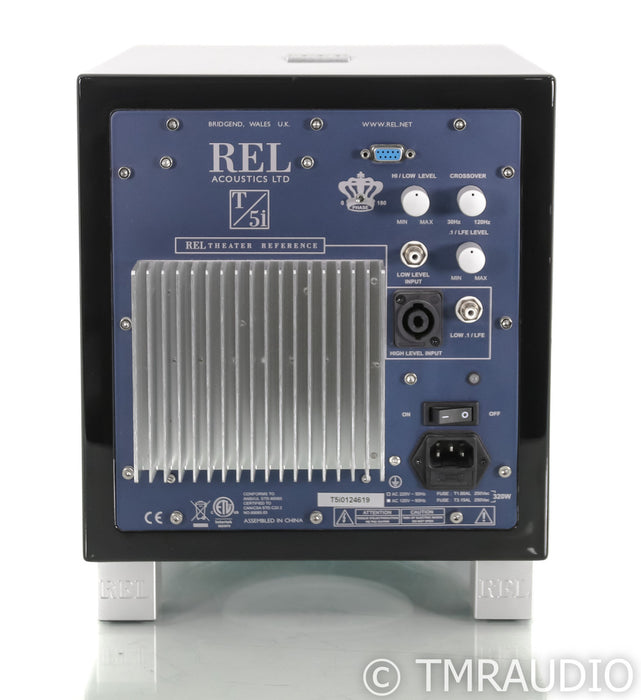 REL T/5i 8" Powered Subwoofer; Piano Black