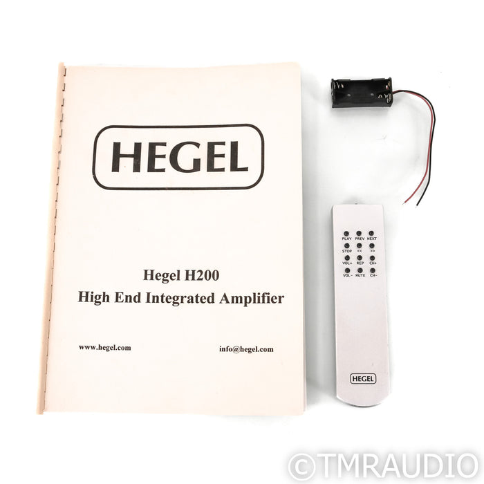 Hegel H200 Stereo Integrated Amplifier; H-200; Silver