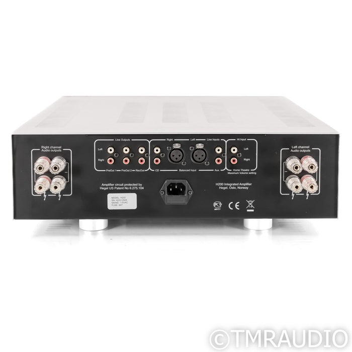Hegel H200 Stereo Integrated Amplifier; H-200; Silver