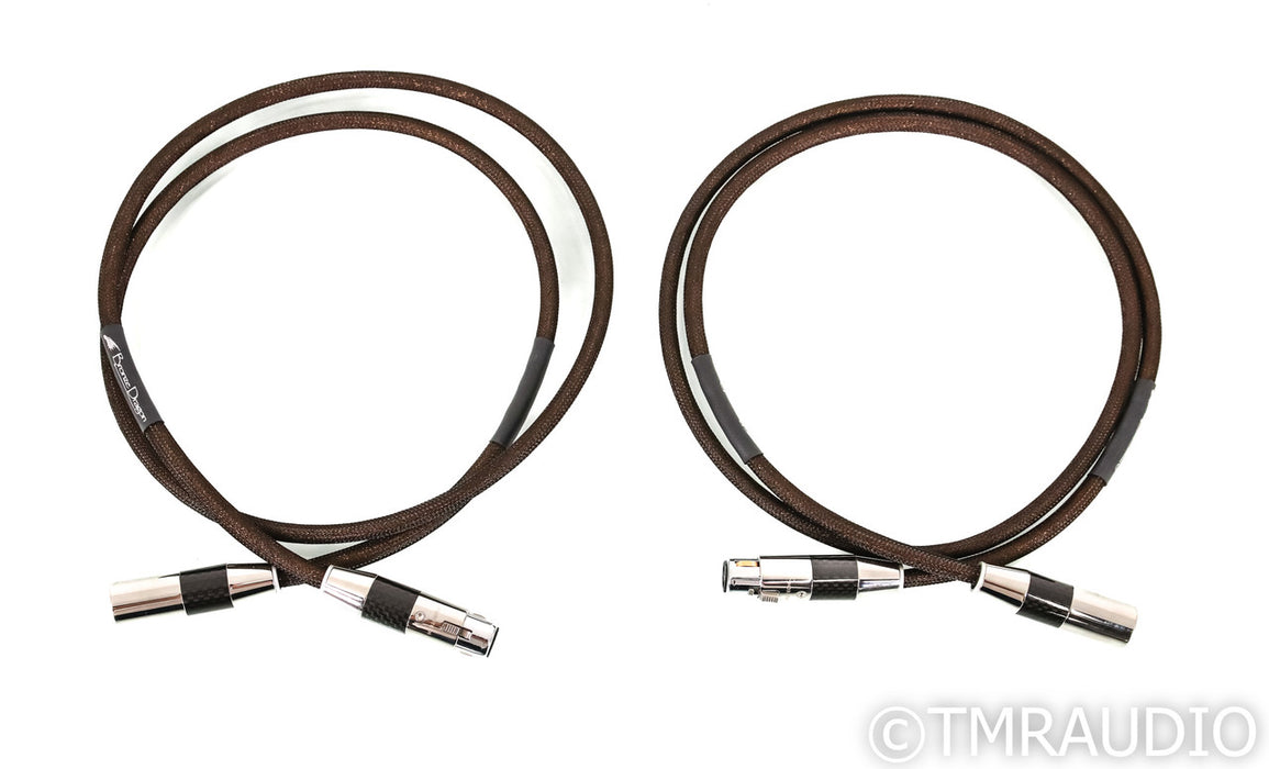 Moon Audio Bronze Dragon XLR Cables; 1m Pair Balanced Interconnects