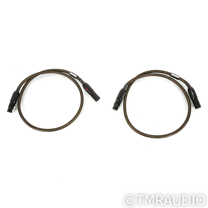 WireWorld Gold Eclipse 7 XLR Cables; 1m Pair Balanced Interconnects