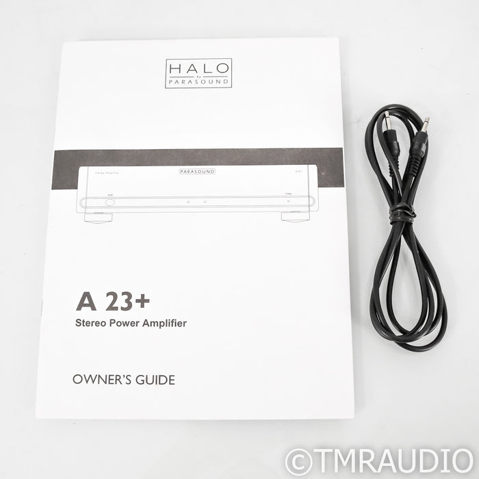 Parasound Halo A23+ Stereo Power Amplifier; Silver; A-23 Plus