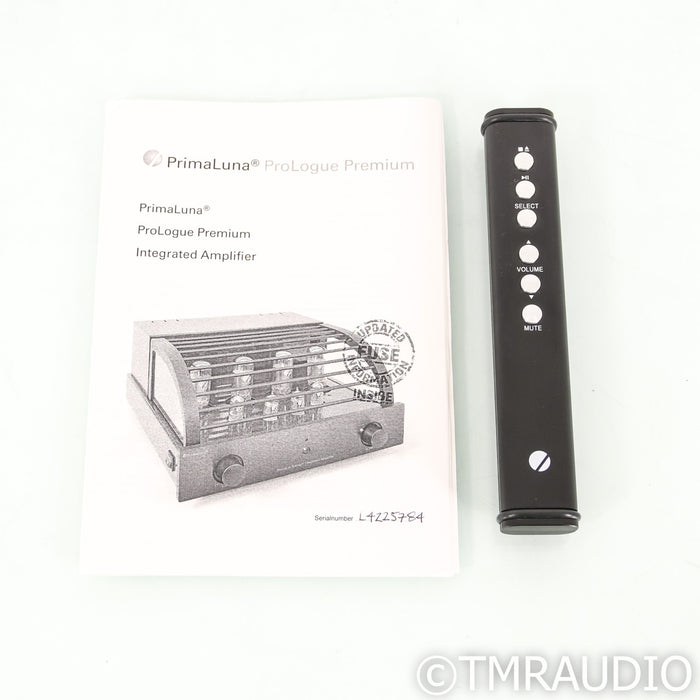 PrimaLuna Prologue Premium Stereo Tube Integrated Amplifier; Silver
