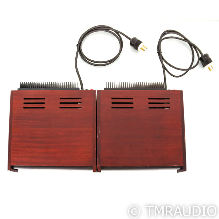 Meitner Audio MTR-100 Monoblock Power Amplifiers; Wood Pair