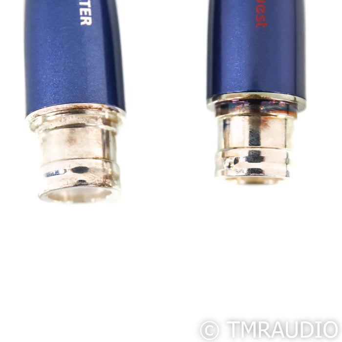 AudioQuest Water XLR Cables; 1m Pair Balanced Interconnects; 72v DBS