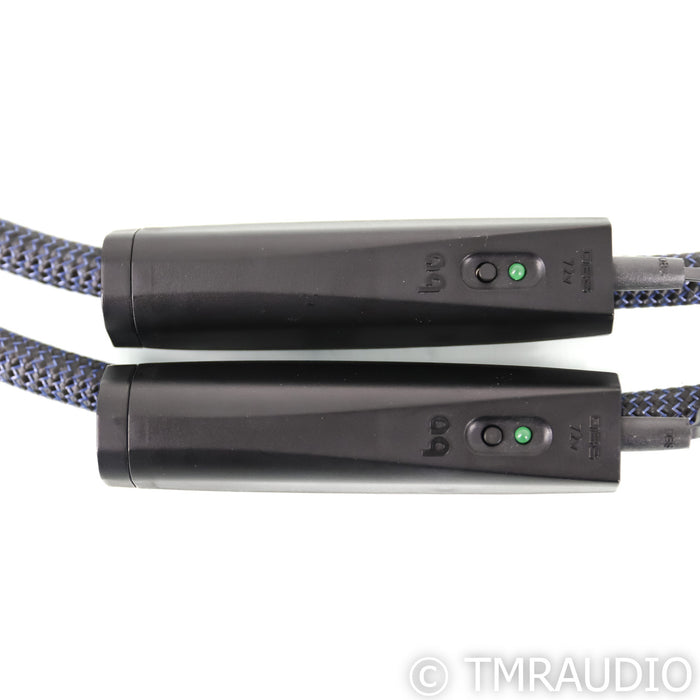 AudioQuest Water XLR Cables; 1m Pair Balanced Interconnects; 72v DBS