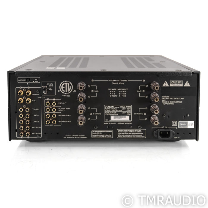 Denon PMA-A100 Stereo Integrated Amplifier; 100th Anniversary; MM / MC Phono