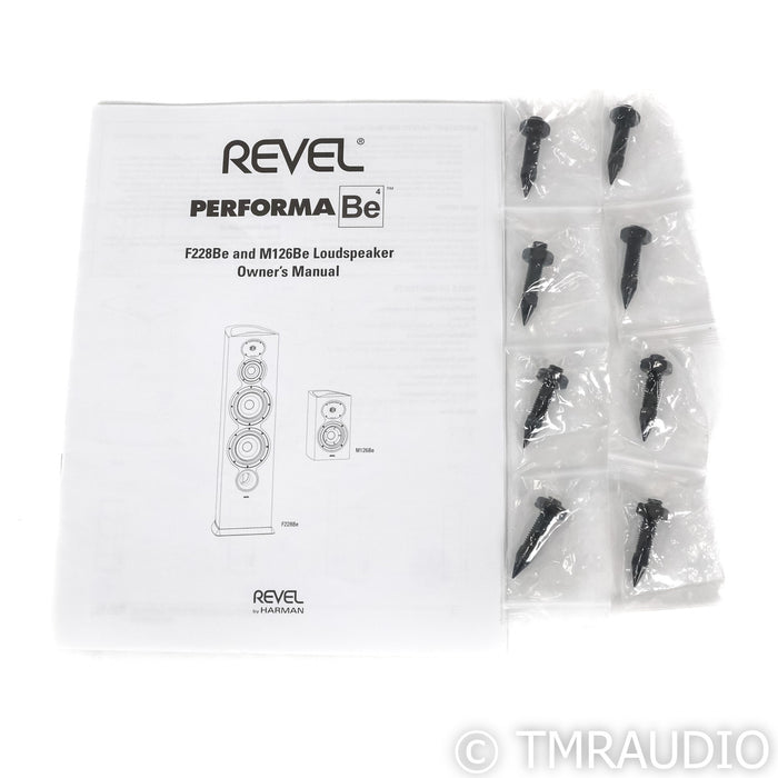 Revel Performa F228Be Floorstanding Speakers; Walnut Pair