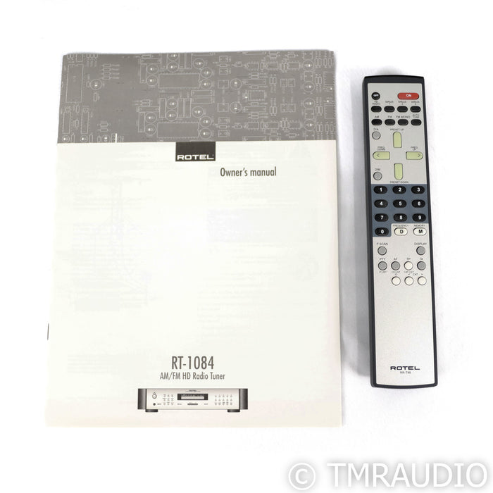 Rotel RT-1082 AM/FM HD Radio Tuner; Sirius; Silver