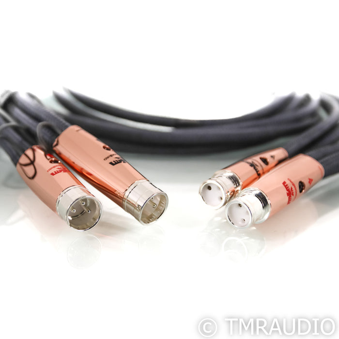 AudioQuest ThunderBird XLR Cables; 1.5m Pair Balanced Interconnects; Dual-72v DBS