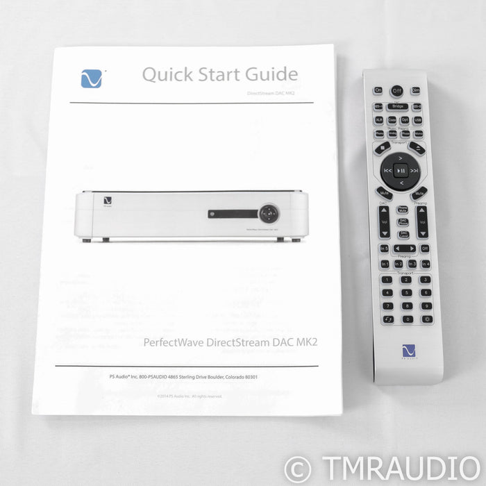 PS Audio DirectStream MK2 DAC w/ Bridge II; D/A Converter; Roon Ready; SIlver