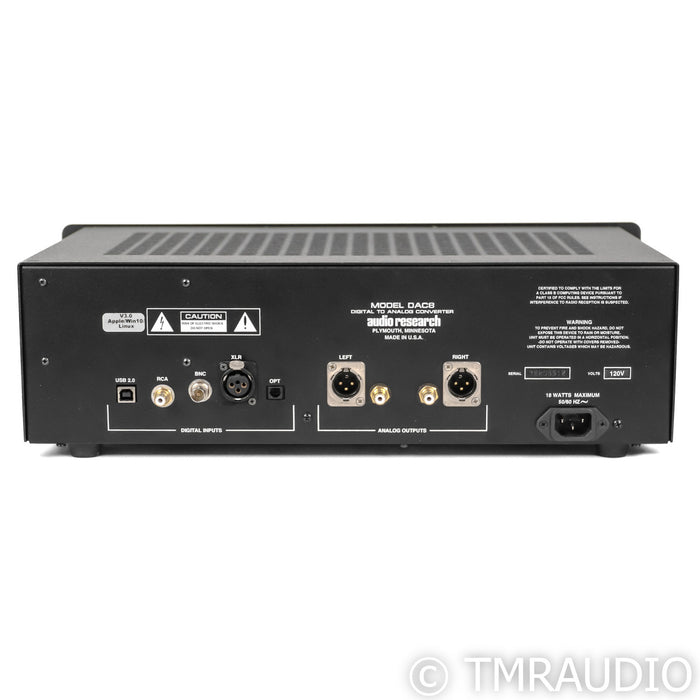 Audio Research DAC-8 DAC w/ V3 Upgrade; D/A Converter; Black