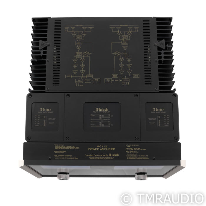 McIntosh MC312 Stereo Power Amplifier; Black