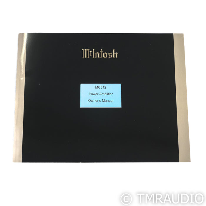 McIntosh MC312 Stereo Power Amplifier; Black