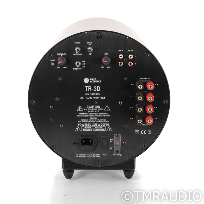 Gallo Acoustics TR-3D 8" Powered Subwoofer; Black
