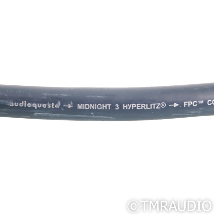 AudioQuest Midnight 3 Hyperlitz Bi-Wire Speaker Cables; 8ft Pair